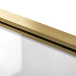 Ușă de duș Batanta REA Rapid Swing Brush Gold 100 - imagine 5