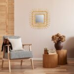 Oglinda perete Boho 45CM QDJ071 - imagine 2