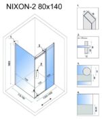 Cabina de dus Rea Nixon 140x80 - imagine 6