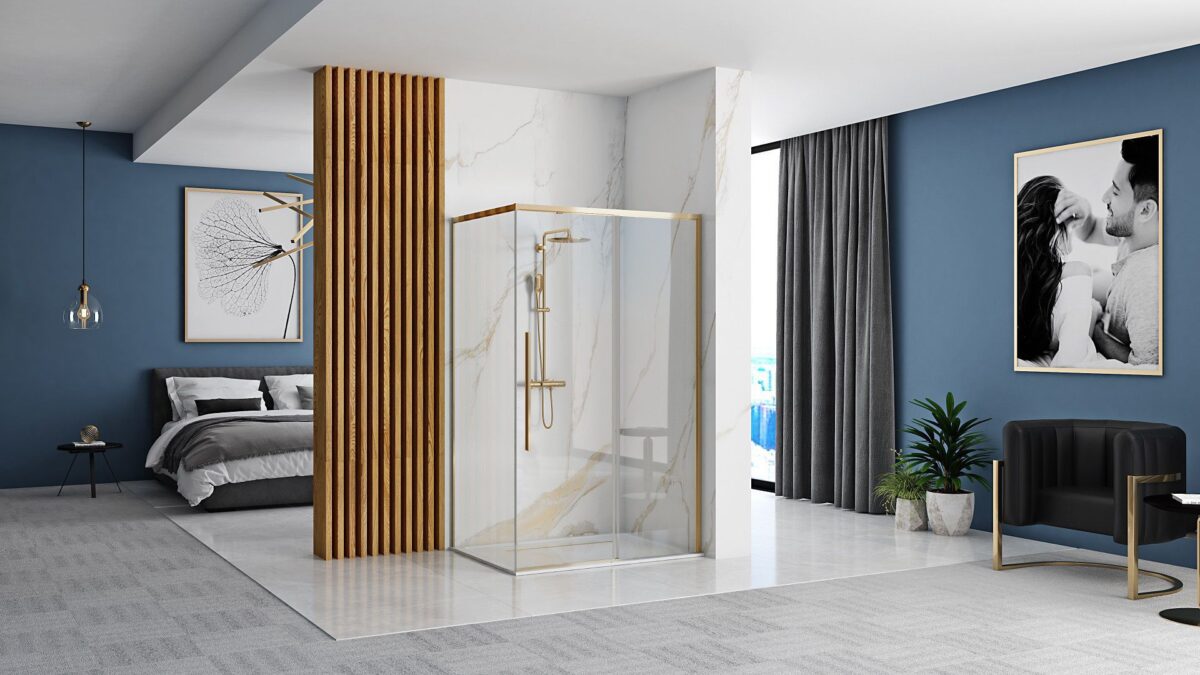 Cabina de dus SOLAR GOLD 90x90 cm - imagine 2