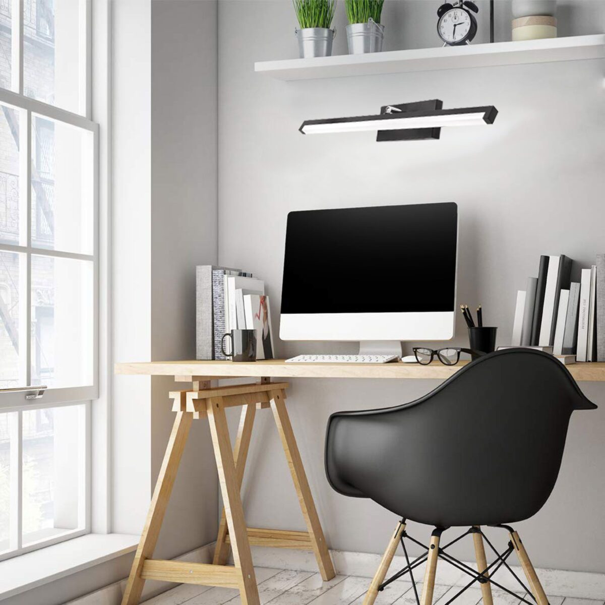 APLICA de baie LED pentru oglinda 12W 50CM APP373-1W negru - imagine 4