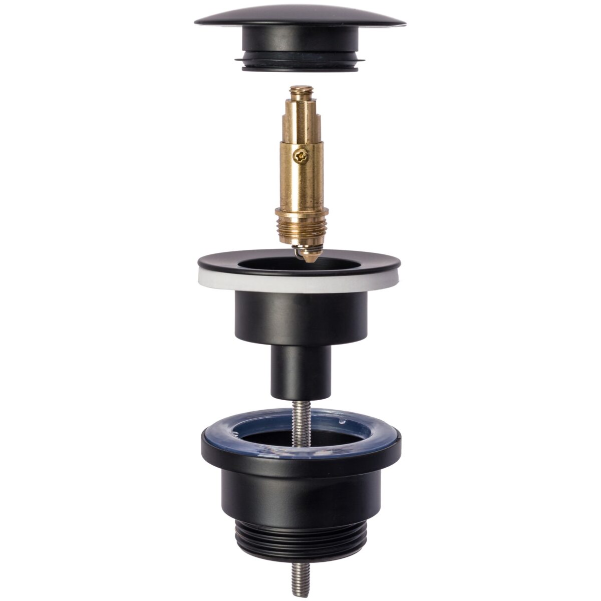 Dop pentru lavoar universal klik-klak Rea negru black - imagine 1