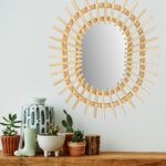Oglinda perete Boho 57CM QDJ5749 - imagine 2