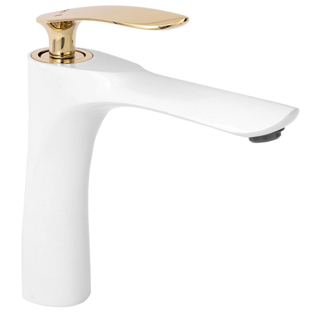 Baterie pentru baie Rea Orbit White Gold Low - imagine 2