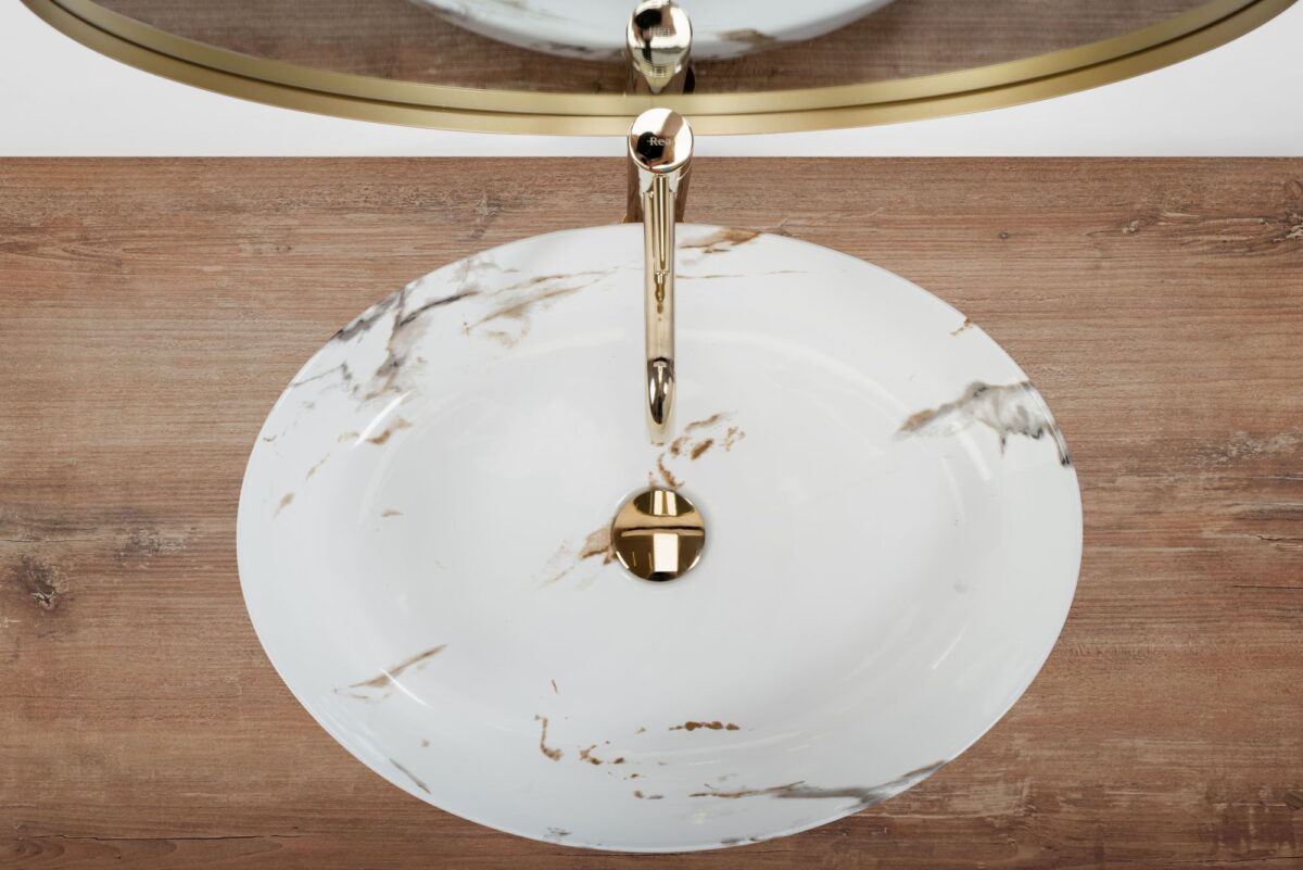Lavoar de Blat REA Queen Carrara Shiny - imagine 4