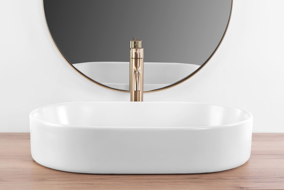 Lavoar pe blat Rea NADIA 60 WHITE MATT - imagine 3