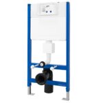 Cadru Set incastrat pentru vase WC cu buton H Chrome - imagine 4