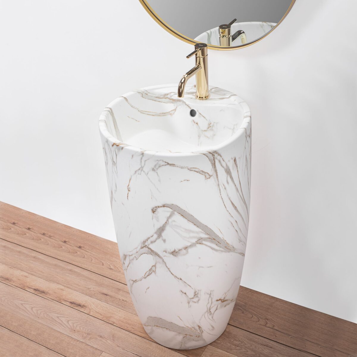 Lavoar de sine stătător Ceramic Rea Anya Lava Matt - imagine 6