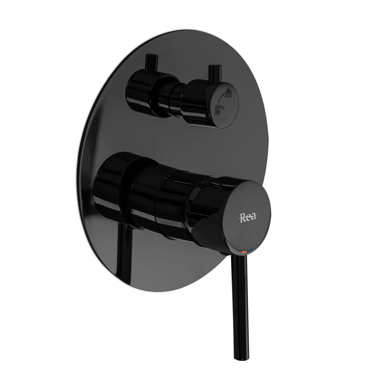 Set de dus Incastrat REA Lungo Black Metallic + BOX - imagine 1