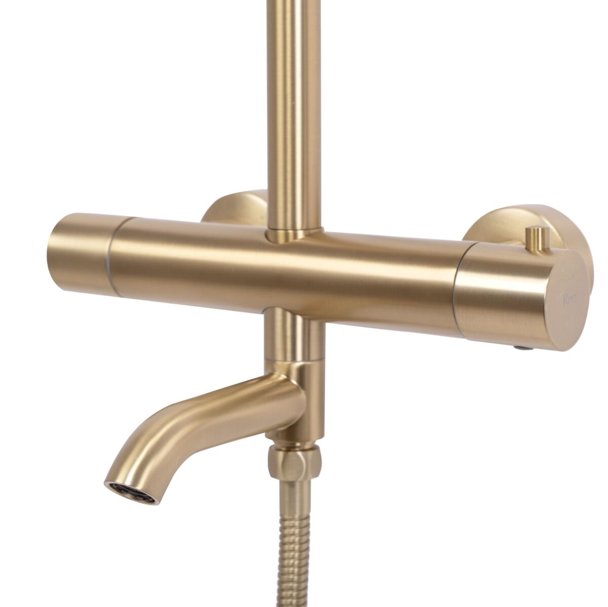 Coloana de dus cu termostat REA Lungo Gold Brush - imagine 7