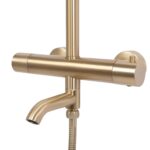 Coloana de dus cu termostat REA Lungo Gold Brush - imagine 7