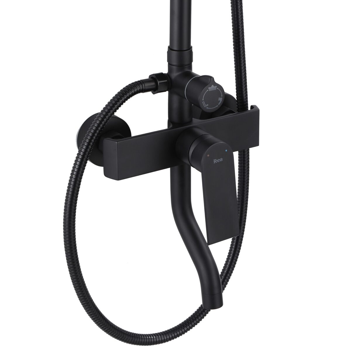 Coloana de dus REA HASS Negru - imagine 1