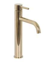 Set lavoar Linda Stone + baterie inalta Lungo gold + dop universal gold - imagine 3