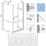 Cabina dus Rea Molier Chrom 90x90 - imagine 5
