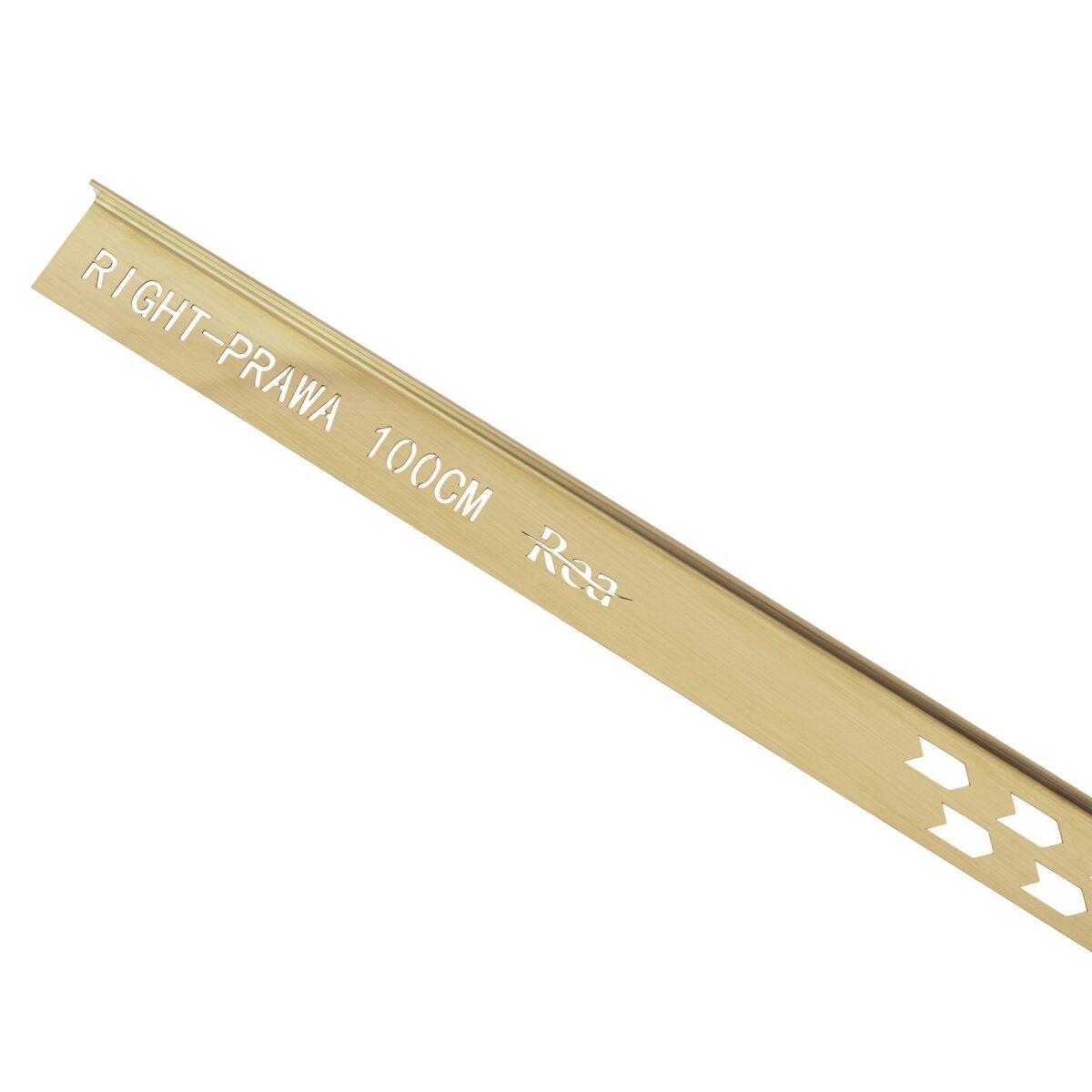 Profil de panta cadita de dus 100cm Brush Gold - imagine 4
