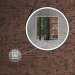Oglindă Rotundă LED Suspendată pe Curea 70 cm 104 - imagine 8