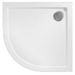 Cabina dus REA Look Black 90x90 + Cada de duș Look White - imagine 4