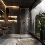 Cabina de dus SOLAR GOLD Brush 120x90cm - imagine 2