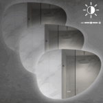 Oglindă LED 84x63cm H142 - imagine 2