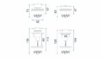 Dop universal pentru lavoar click-clack Rea Auriu MAT - imagine 2