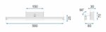 APLICA de baie LED pentru oglinda 12W 50CM APP374-1W alb - imagine 6