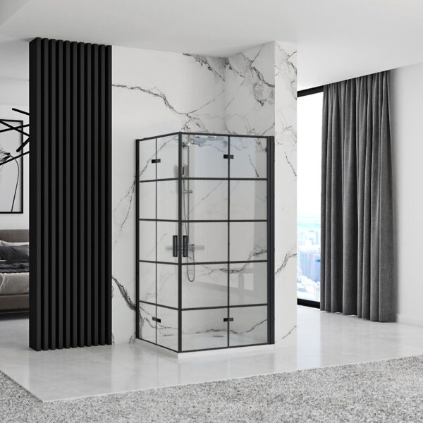 Cabina dus Rea Molier Black Double 90x100