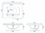 Set mobilier de baie cu lavoar Mario 60cm Grey - imagine 8