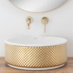 Lavoar de blat Rea Helen Gold White - imagine 3