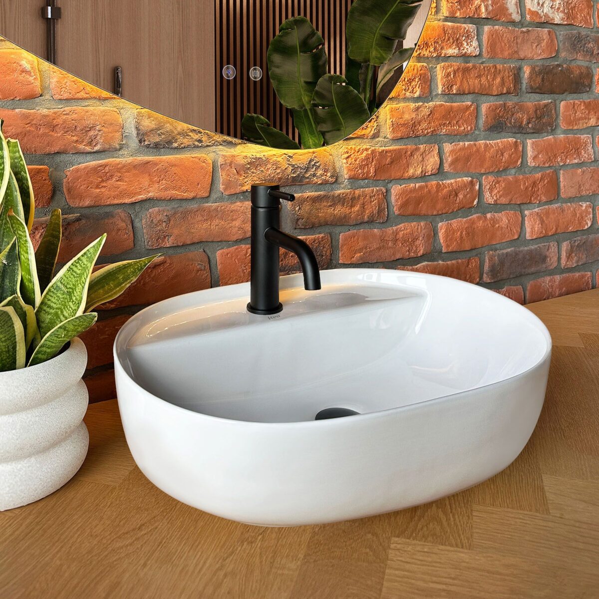 Lavoar pentru blat REA Aura 51 - imagine 1