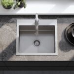 Chiuvetă inox Leo 50 BRUSH NICKEL - imagine 3