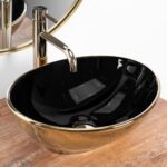 Lavoar pe blat Rea Sofia in Black Gold