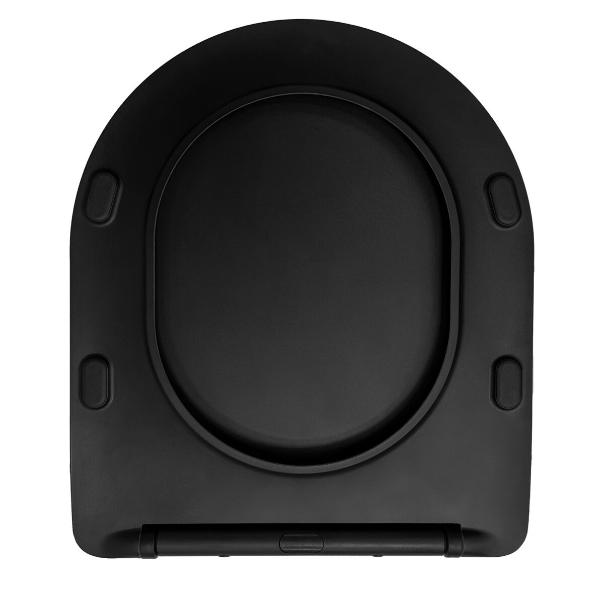 Capac WC CARLO FLAT UF BLACK MATT - imagine 3
