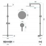 Set de dus cu termostat Rea MIKE Black - imagine 10