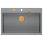 Chiuveta din granit MARC 110 WORKSTATION Grey Metallic - imagine 5