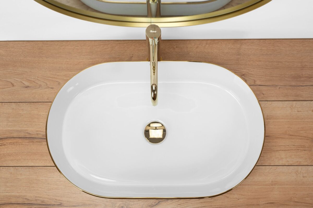 Lavoar pe blat Rea Nadia White Gold Edge - imagine 4