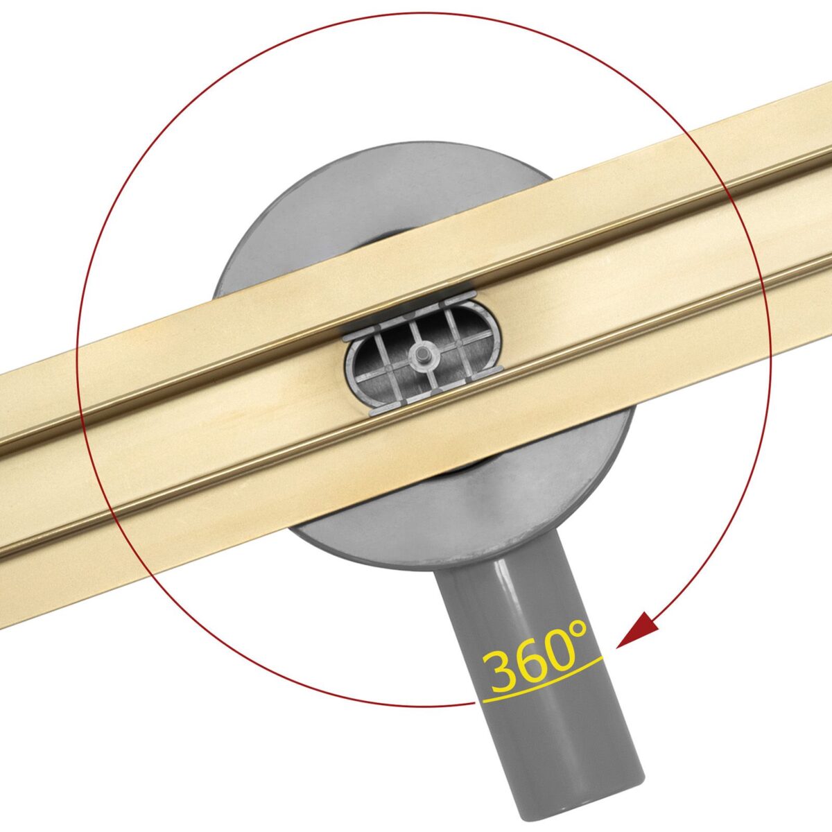 Rigola dus Rea Neo Slim Mirror Gold Pro 70 - imagine 1