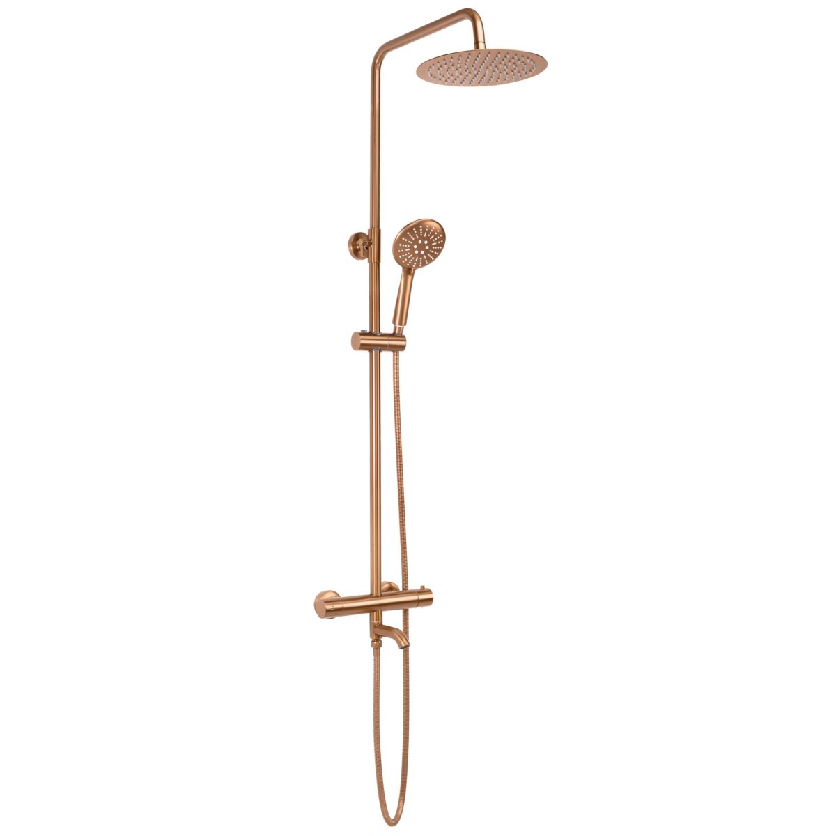 Coloana de dus cu termostat REA Lungo Copper Brush - imagine 3