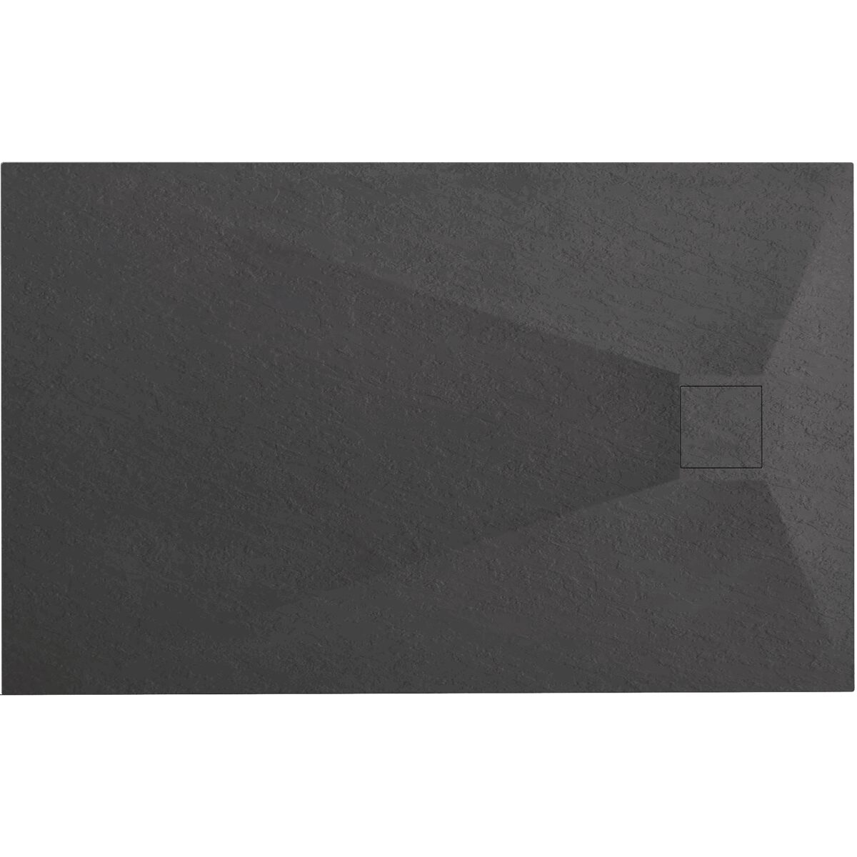 Cada de duș Magnum Black 100x80 - imagine 1