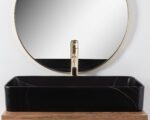 Lavoar pentru blat Denis Black Stone Matt - imagine 4
