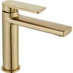 Baterie pentru baie Rea Verso Brush Gold low - imagine 2