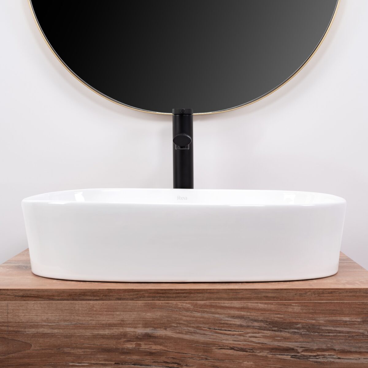 Lavoar ceramic pentru blat Rea Angie - imagine 3