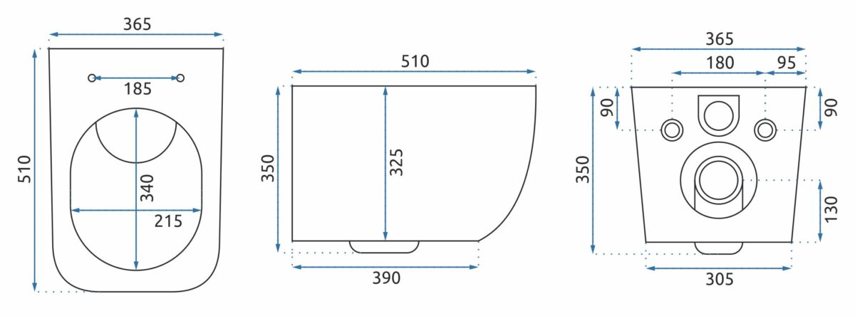 VAS WC SUSPENDABIL MARTIN SLIM RIMLESS DUROPLAST - imagine 10
