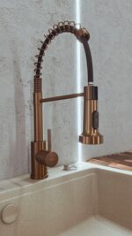 Baterie de bucătărie REA Colin Brush Copper - imagine 4