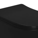 Capac WC CARLO FLAT UF BLACK MATT