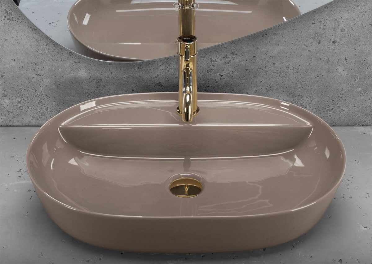 Lavoar de blat REA Aura 61 Beige Shiny - imagine 3