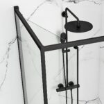 Cabina de dus Rea Space In Black 90x90 - imagine 6
