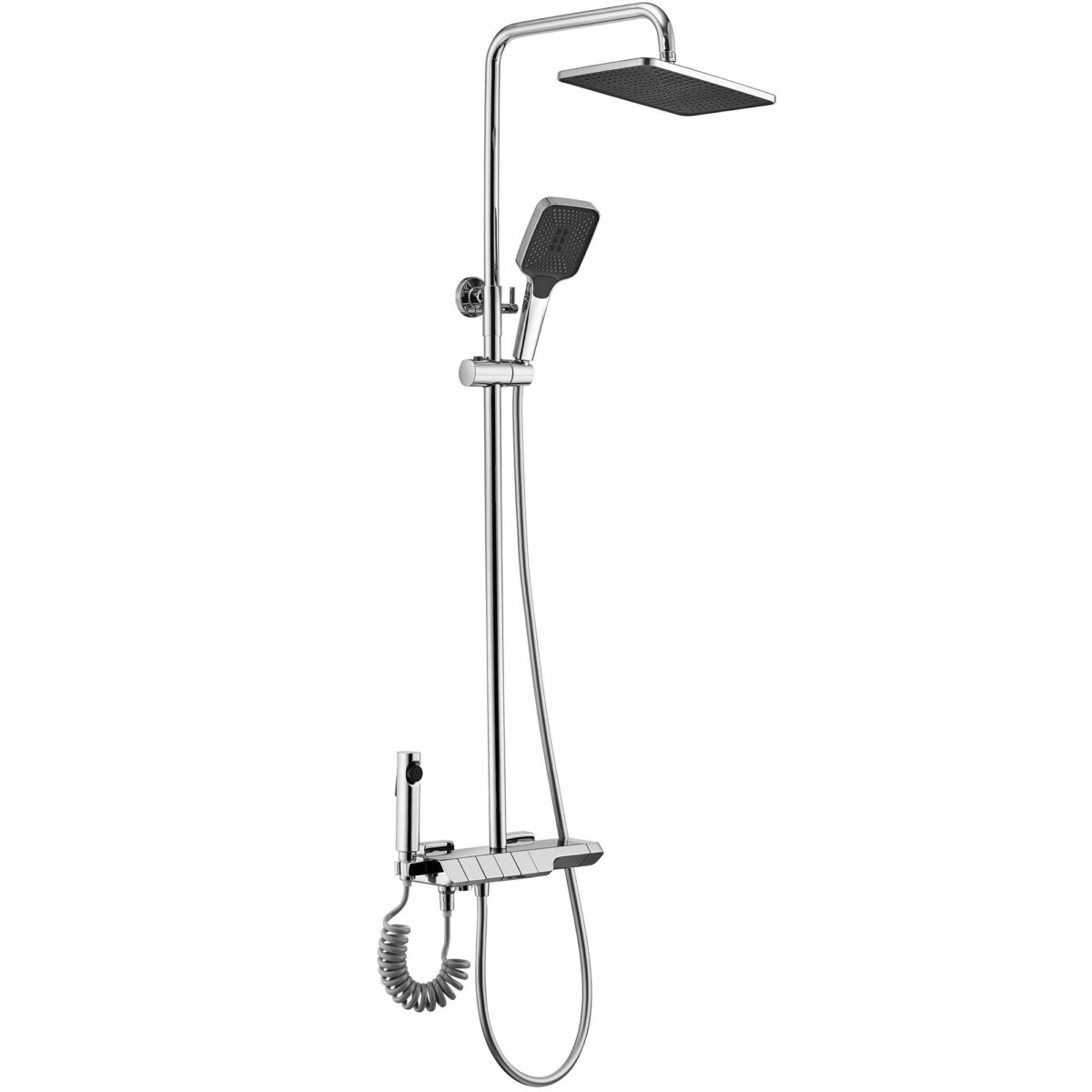 Coloana de dus cu termostat REA ROB Chrome - imagine 6