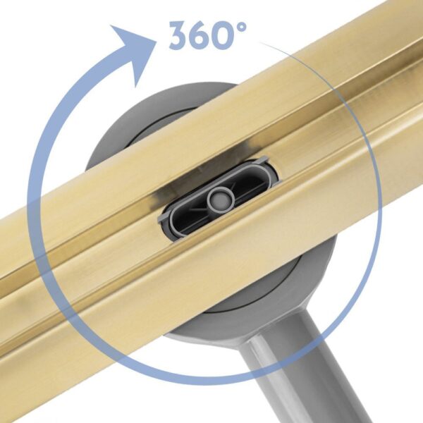 Rigola dus REA Neox Slim pro Brush Gold 60