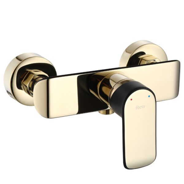 Baterie de duș REA Bloom Black Gold