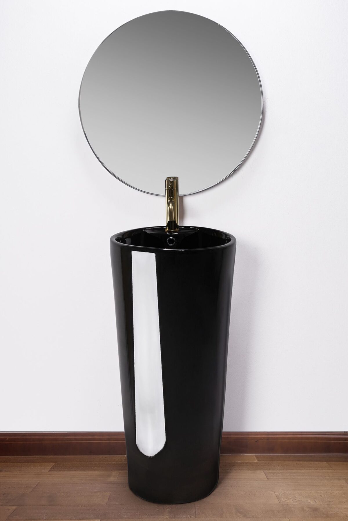 Lavoar de podea freestanding Ceramic BLANKA Negru Black - imagine 2